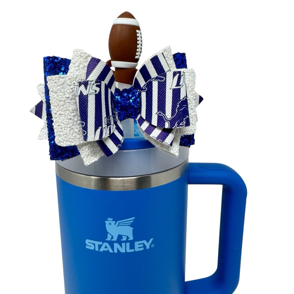 Stanley DETROIT LIONS Quencher H2.0 FlowState Tumbler 40oz AZURE NWT - Picture 2 of 6